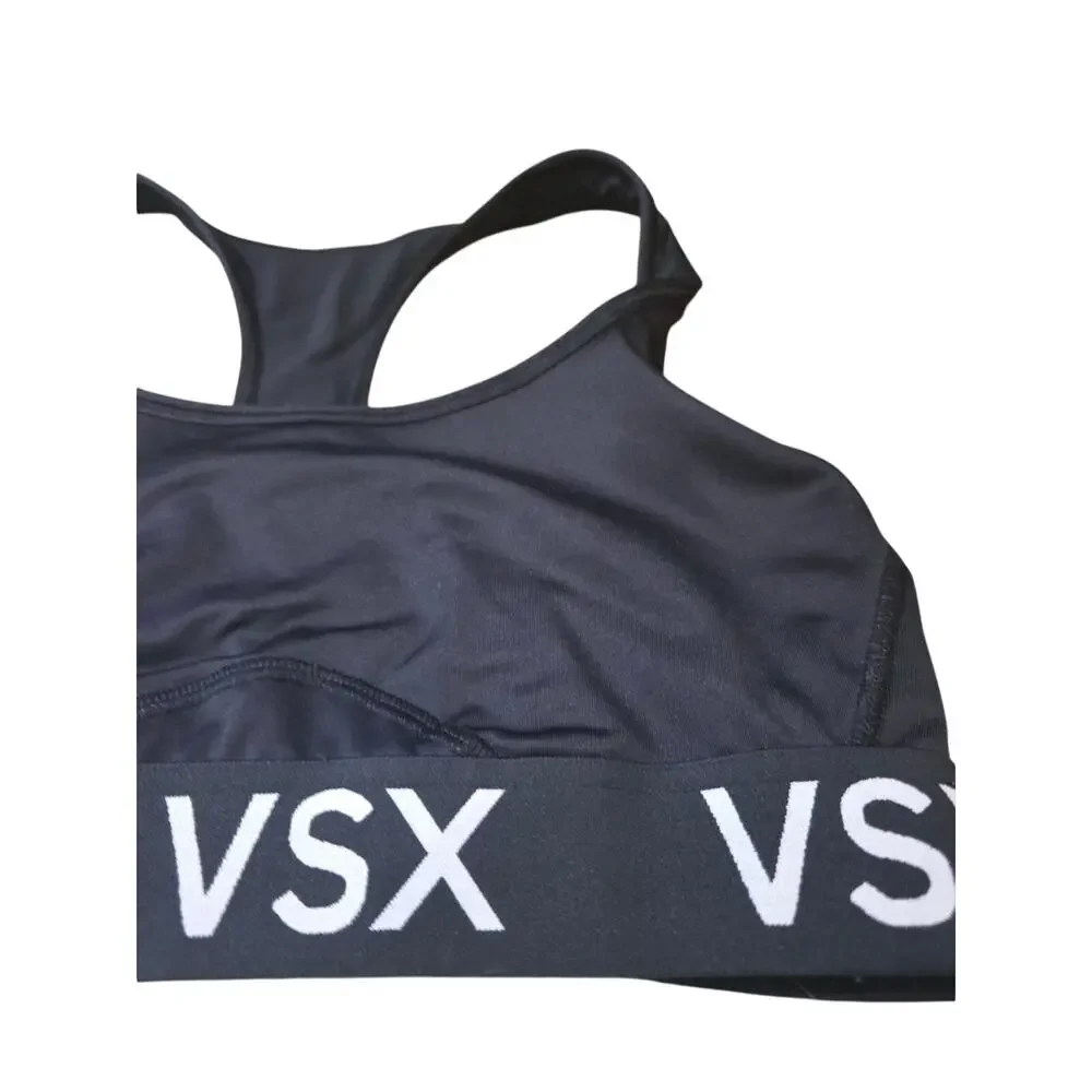 Victoria‎ Secret Sport Bra S Womens Black Wireless Not Padded Pullover Athletic